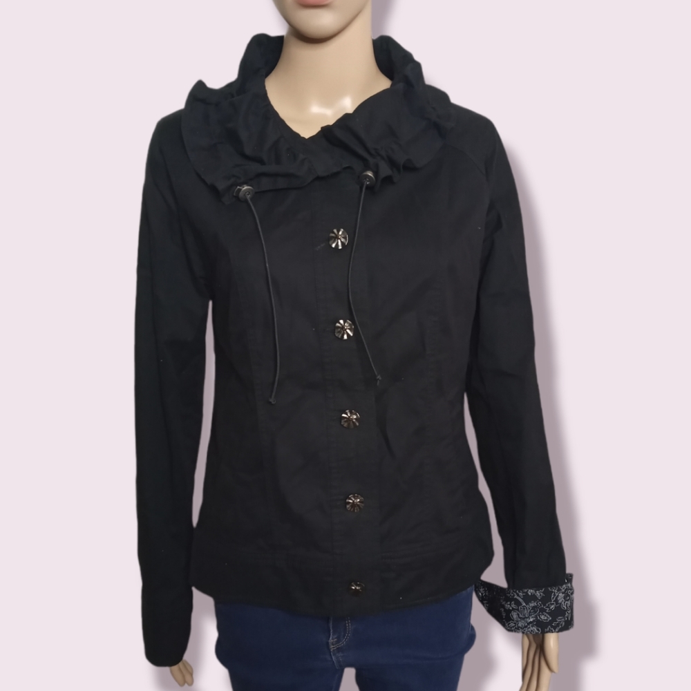 Black Tribal Jacket Sz 6